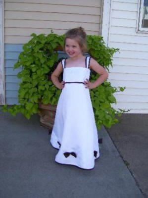 chocolate ivory flower girl dresses